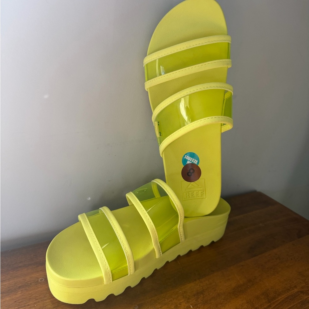 Reef Neon green/yellow  Strappy Sandal